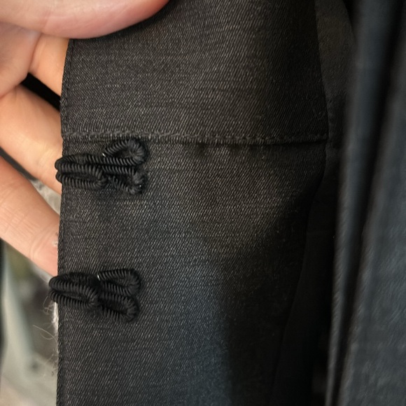 Zang Toi Blazer and Skirt Medium Wool/Charcoal Gray Blazer - Picture 3 of 16